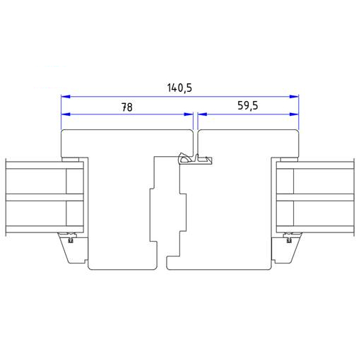 Bleckhall Paraltandörr Bröstning 3-glas