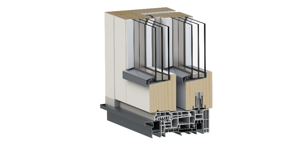 Bleckhall Lyft/Glid Parskjutdörr 3-glas