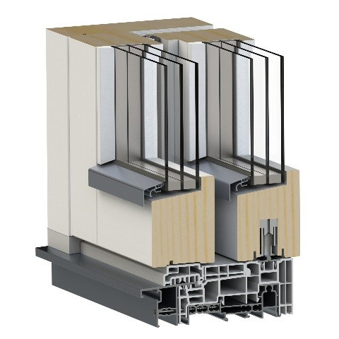 Bleckhall Lyft/Glid Skjutdörr 3-glas