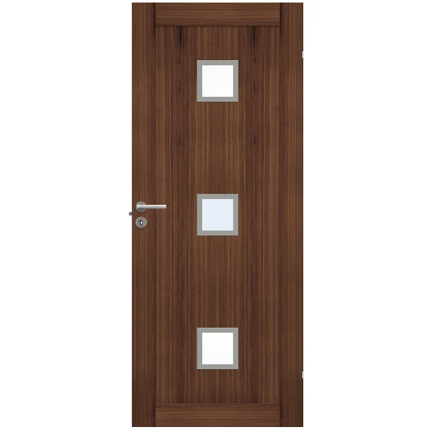 Swedoor Unique 01L GWA320 Valnöt Innerdörr Glas