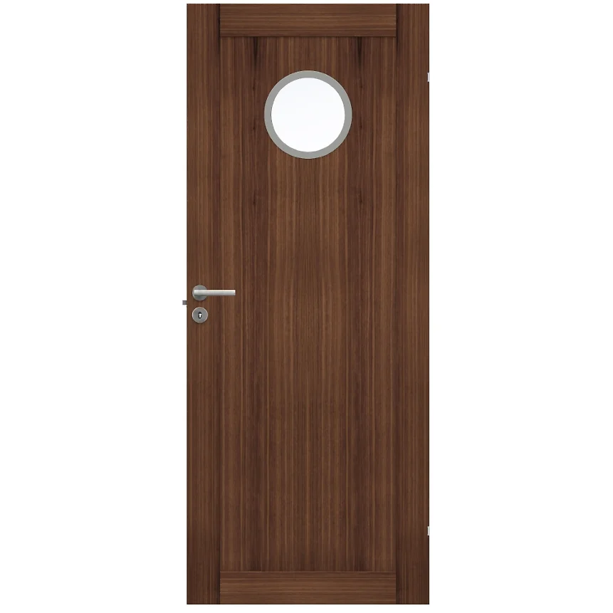 Swedoor Unique 01L GWA130 Valnöt Innerdörr Glas