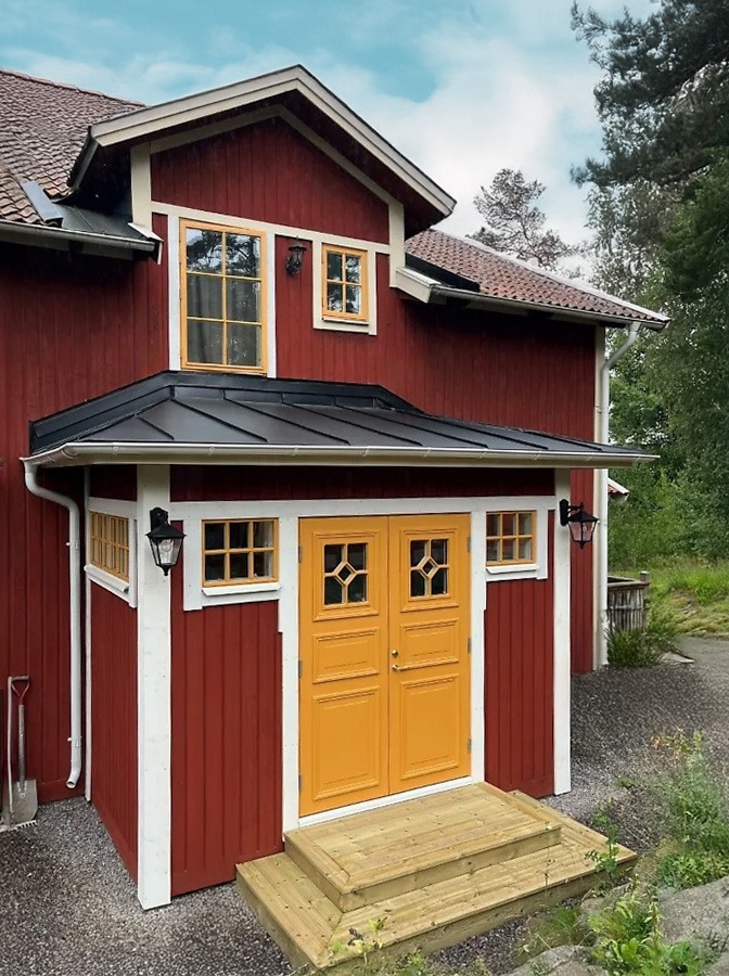 Bleckhall Valdemarsö Parytterdörr Glas