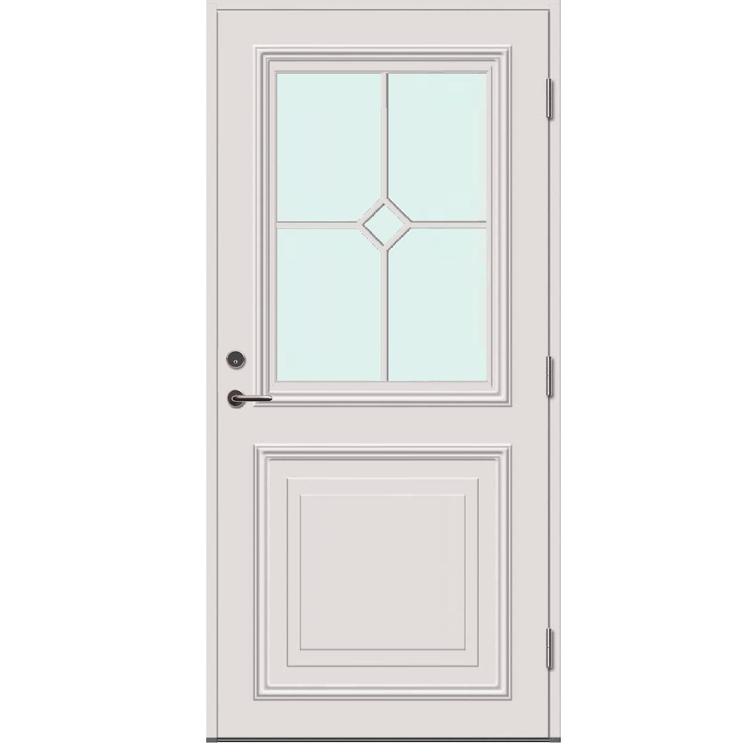 Bleckhall Grundsund Ytterdörr Glas 1R 2F