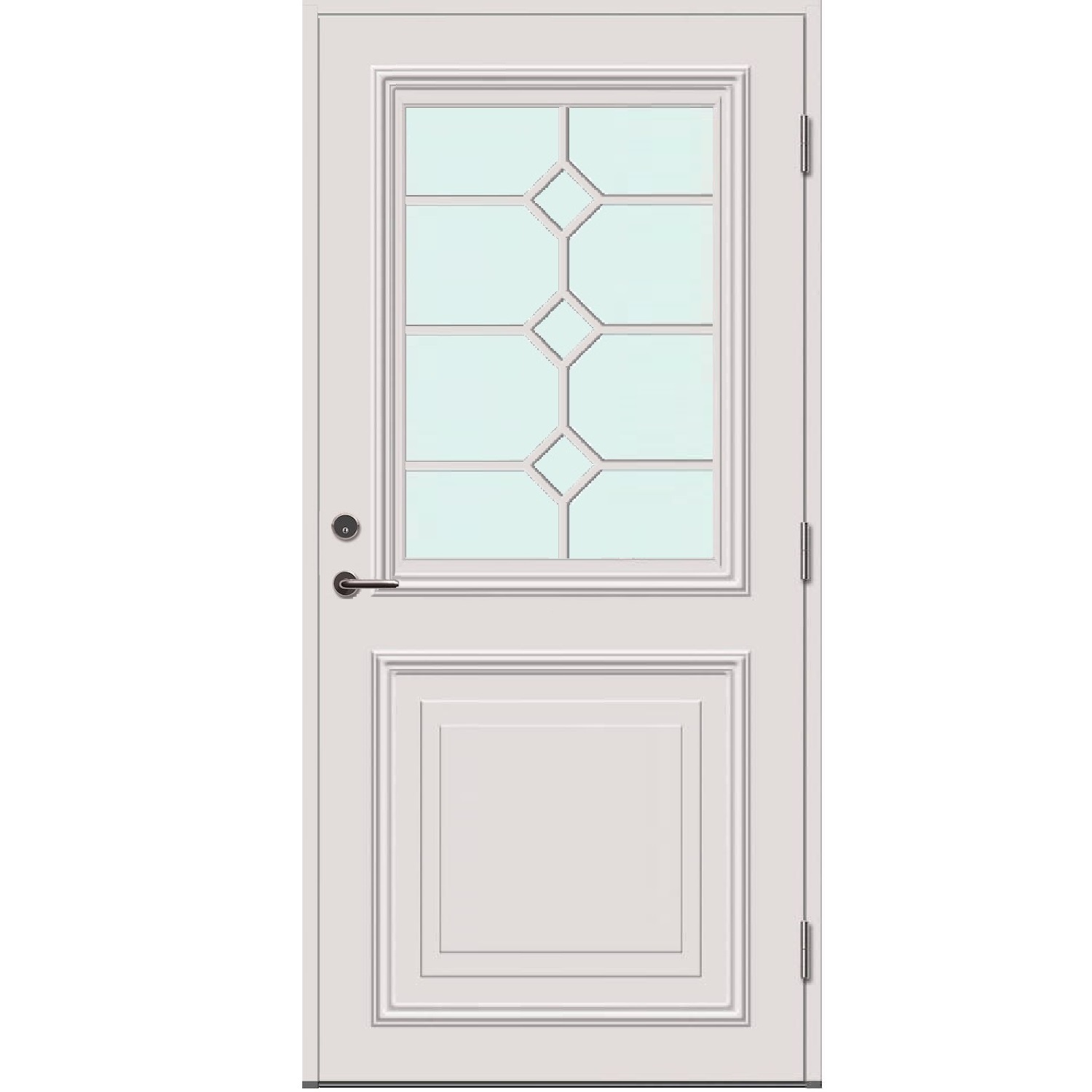 Bleckhall Grundsund Ytterdörr Glas 3R 2F