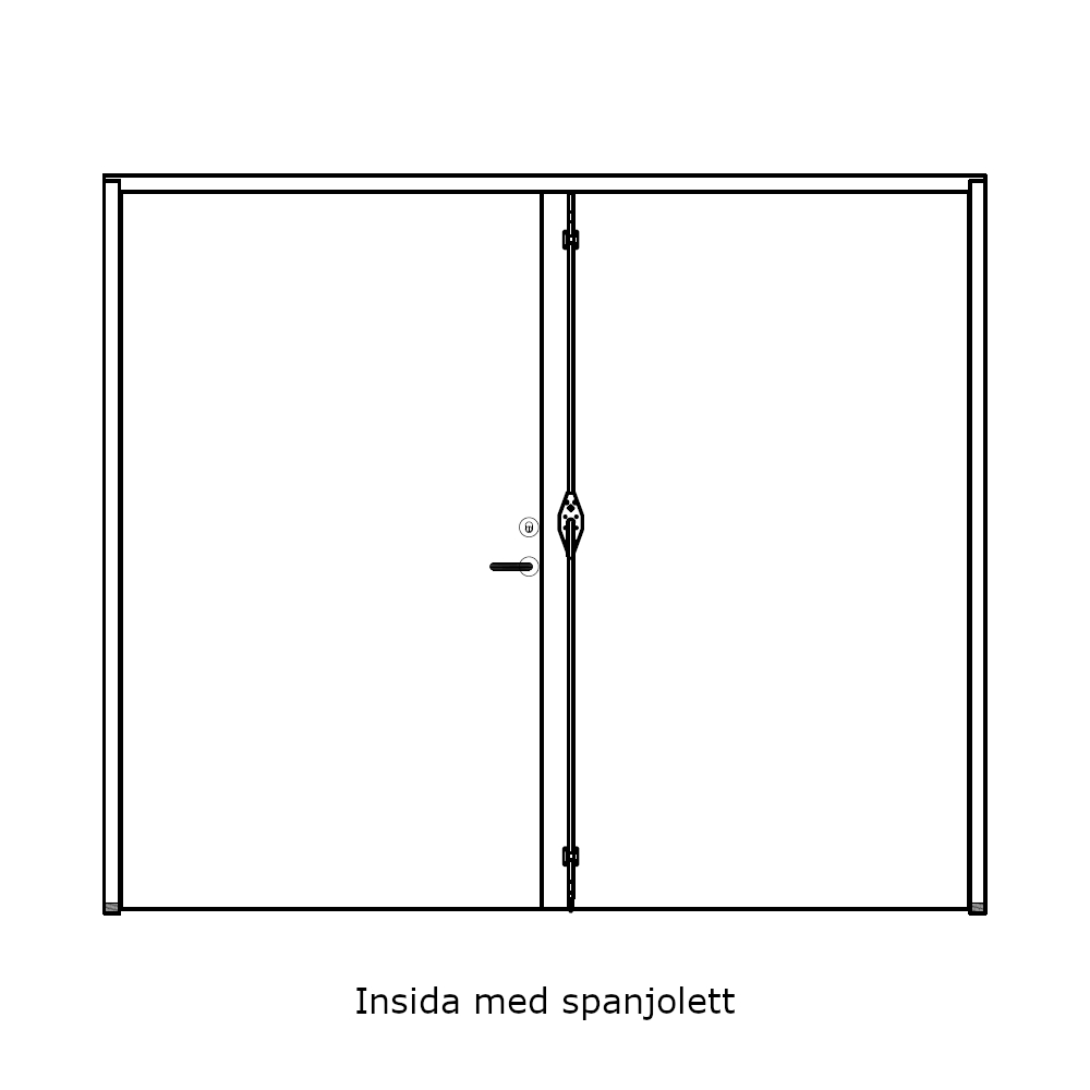 Bleckhall Lidingö 2FM 2VSP Parytterdörr Glas