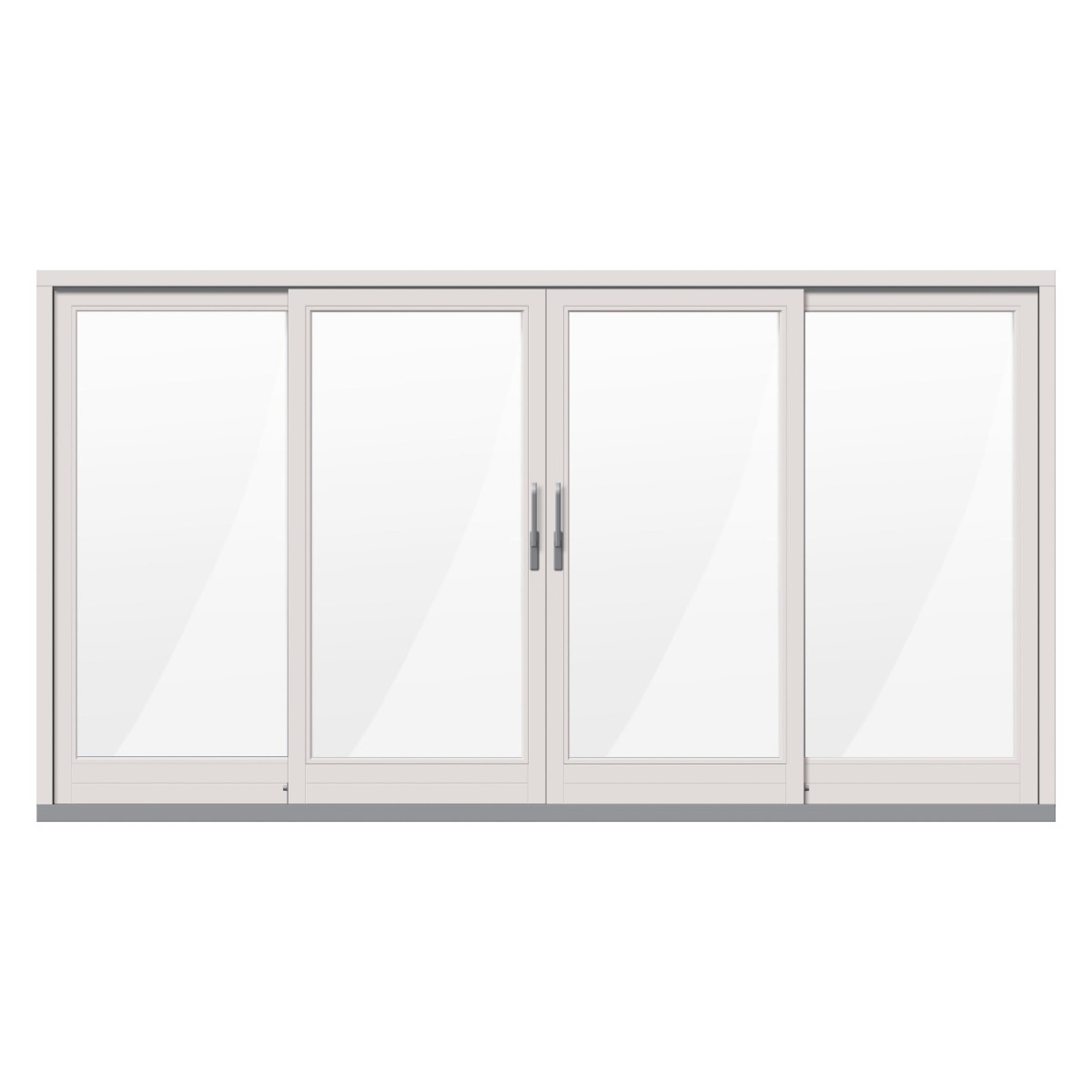 Bleckhall Lyft/Glid Parskjutdörr Trä/Alu 3-glas