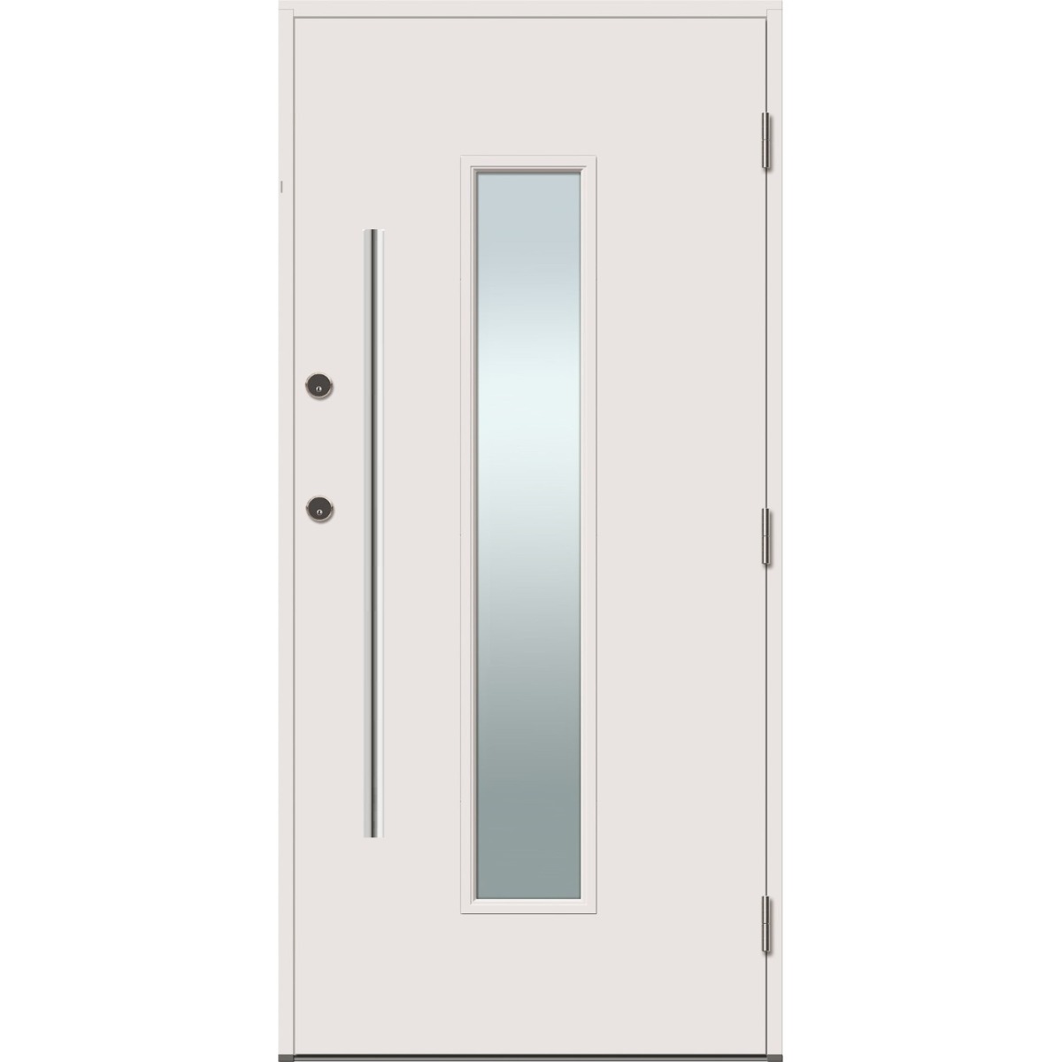Bleckhall Knubbö Ytterdörr Glas Draghandtag