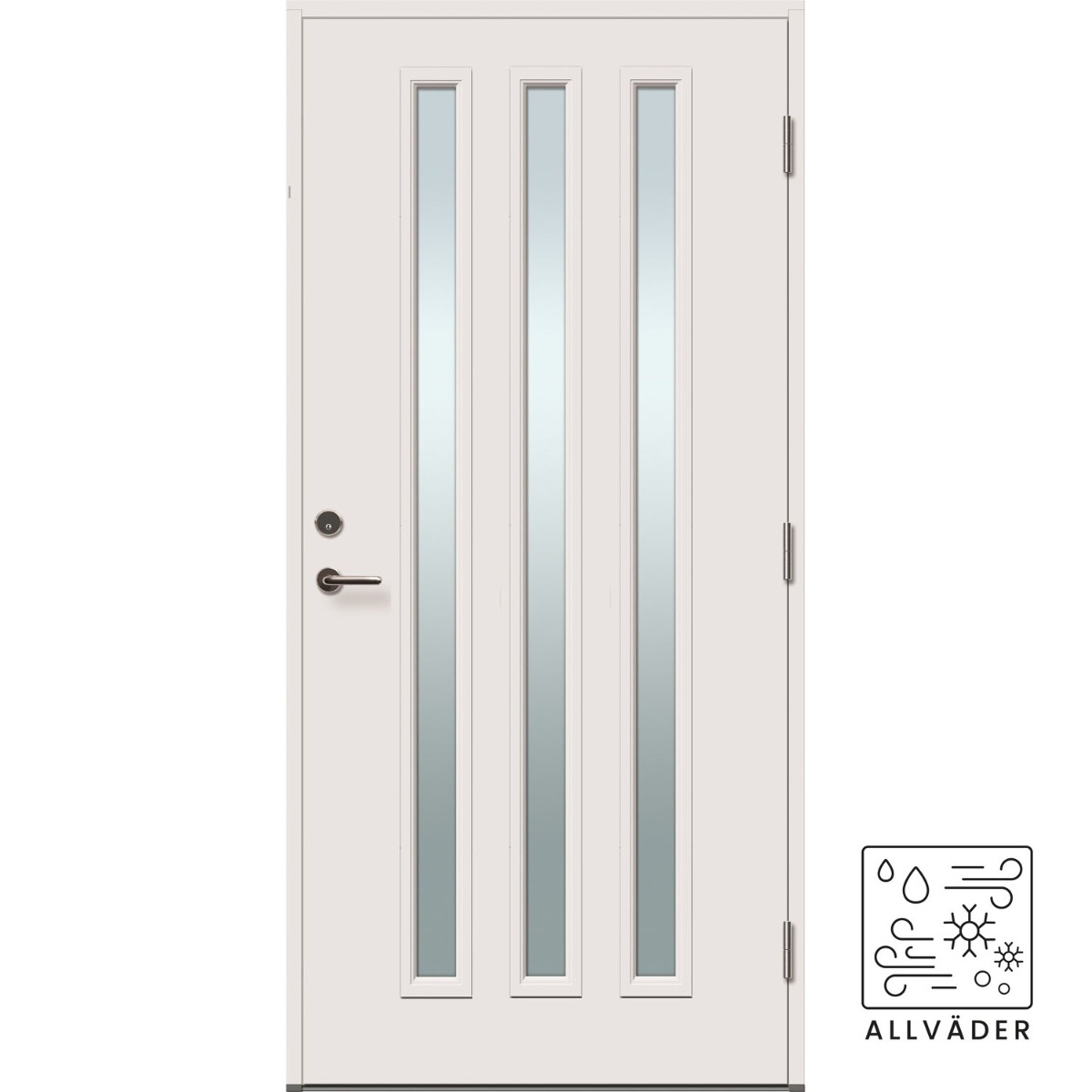 Bleckhall Laduholmen 3 Ytterdörr Glas - ALLVÄDER