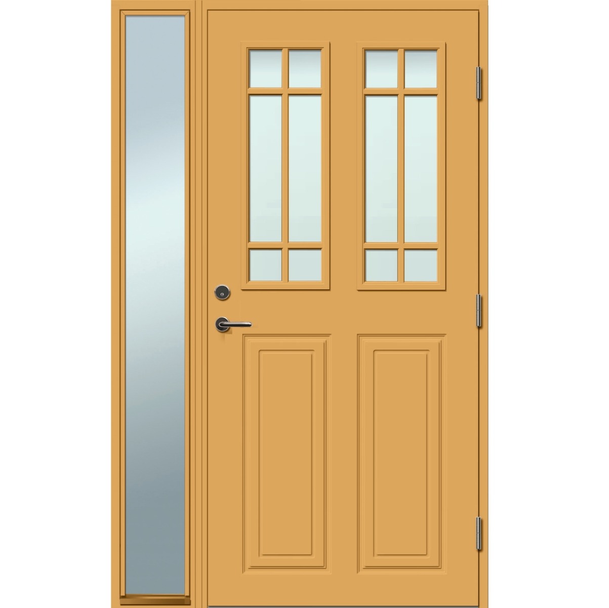 Bleckhall Lidingö Glas Guldockra med Sidoljus 13X21 (Lagervara)