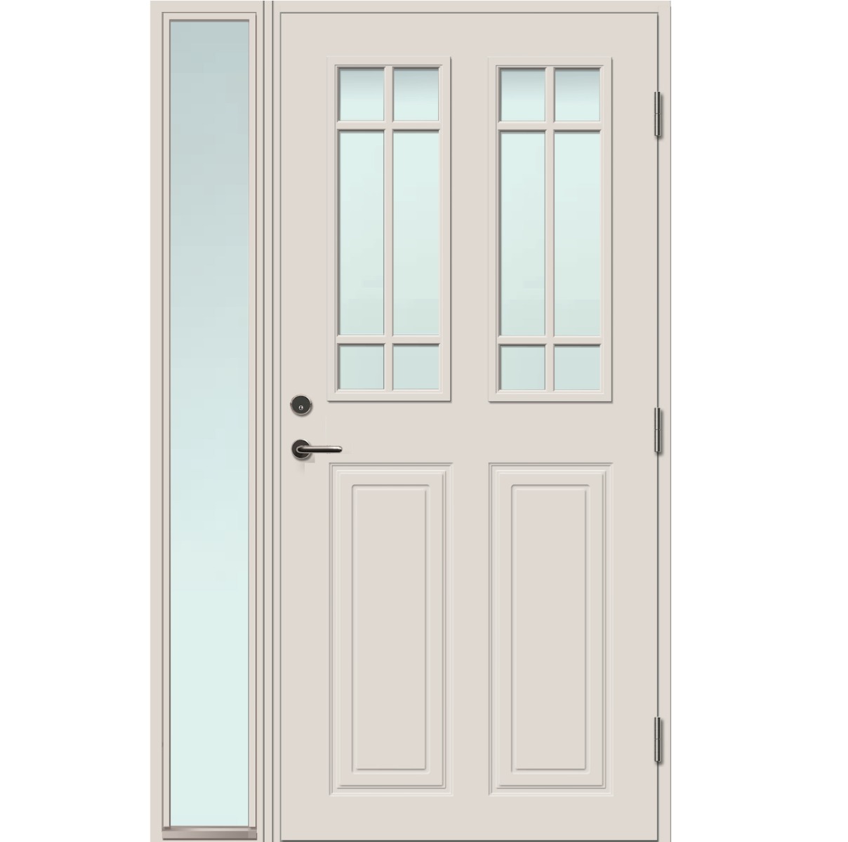 Bleckhall Lidingö Glas Vit med Sidoljus 13X21 (Lagervara)