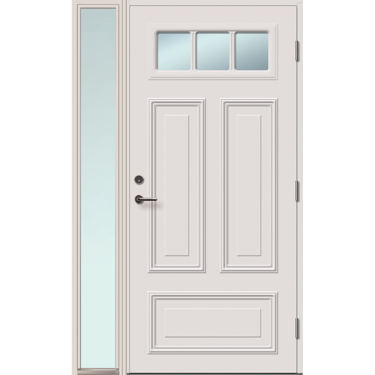 Bleckhall Lingö Glas Vit med Sidoljus 13X21 (Lagervara)