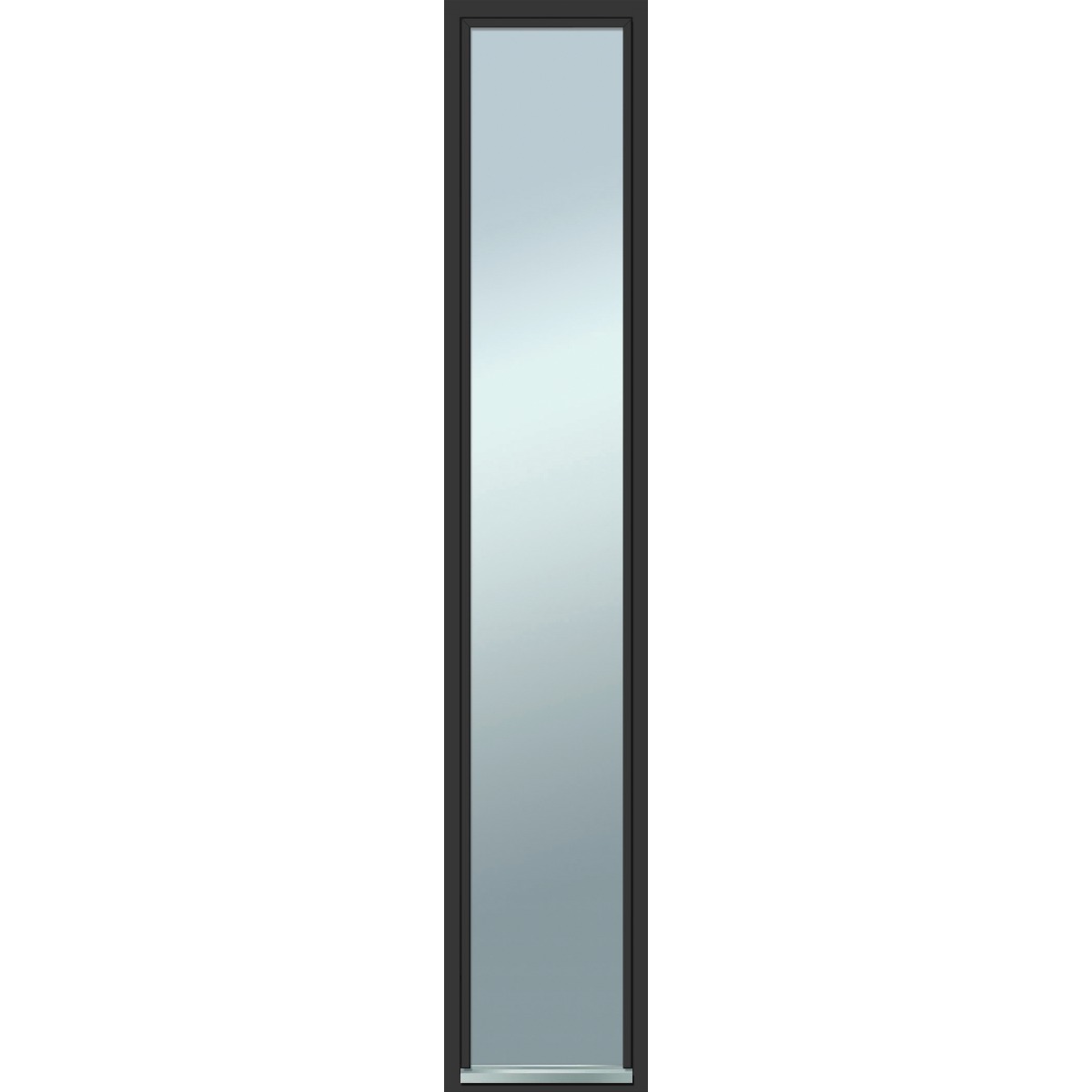 Bleckhall Sidoljus helglas 3x21 Svart (Lagervara)