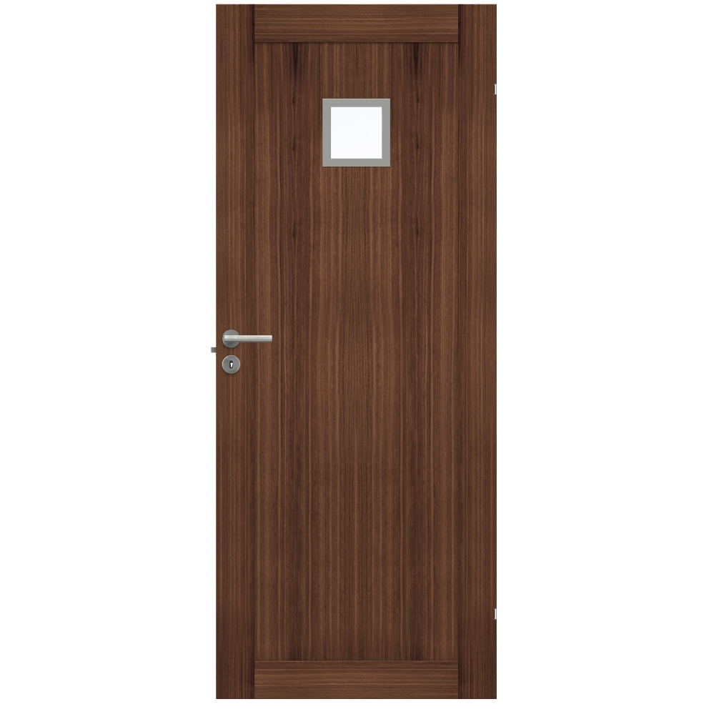 Swedoor Unique 01L GWA120 Valnöt Innerdörr Glas
