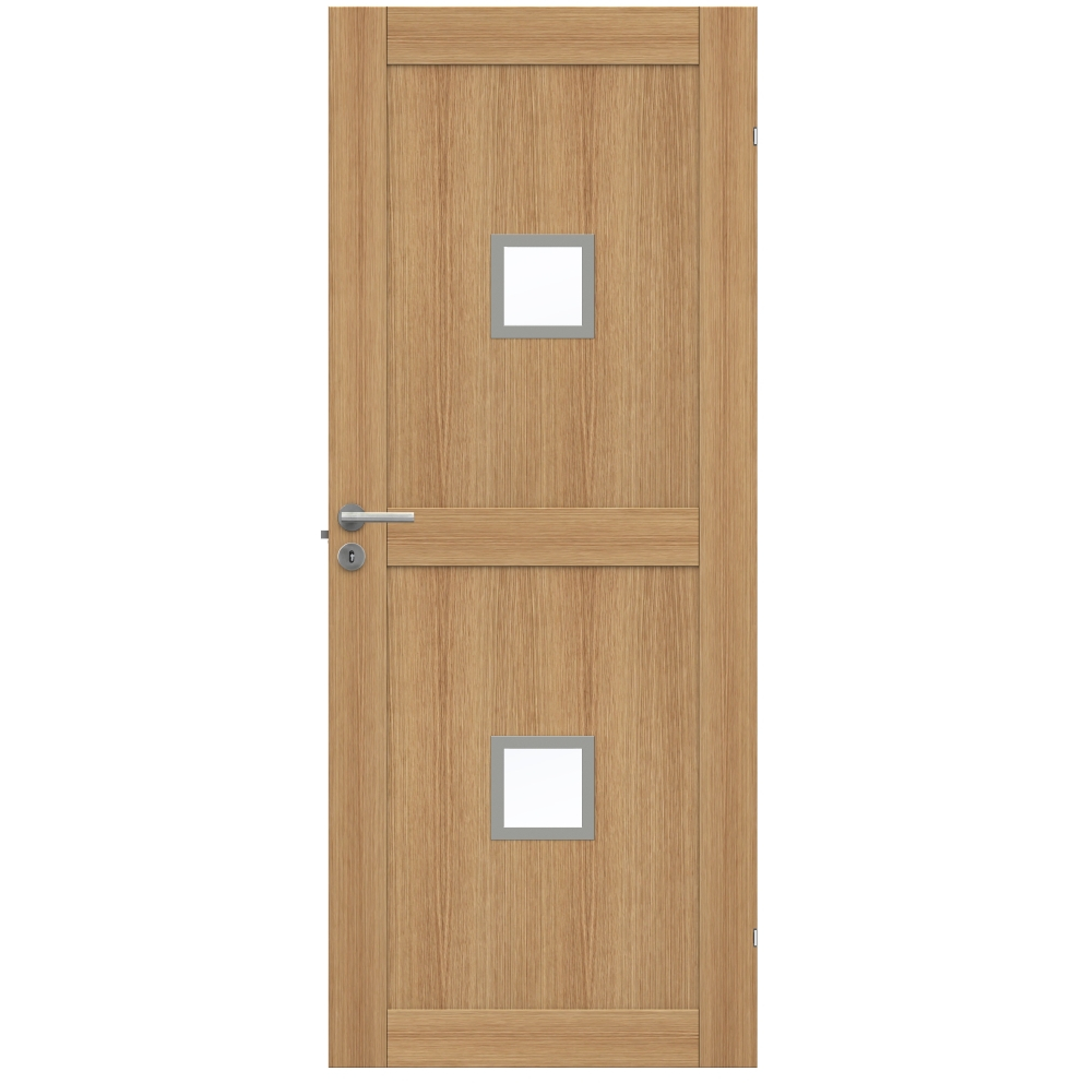 Swedoor Unique 02L GWA220 Ek Glas Innerdörr