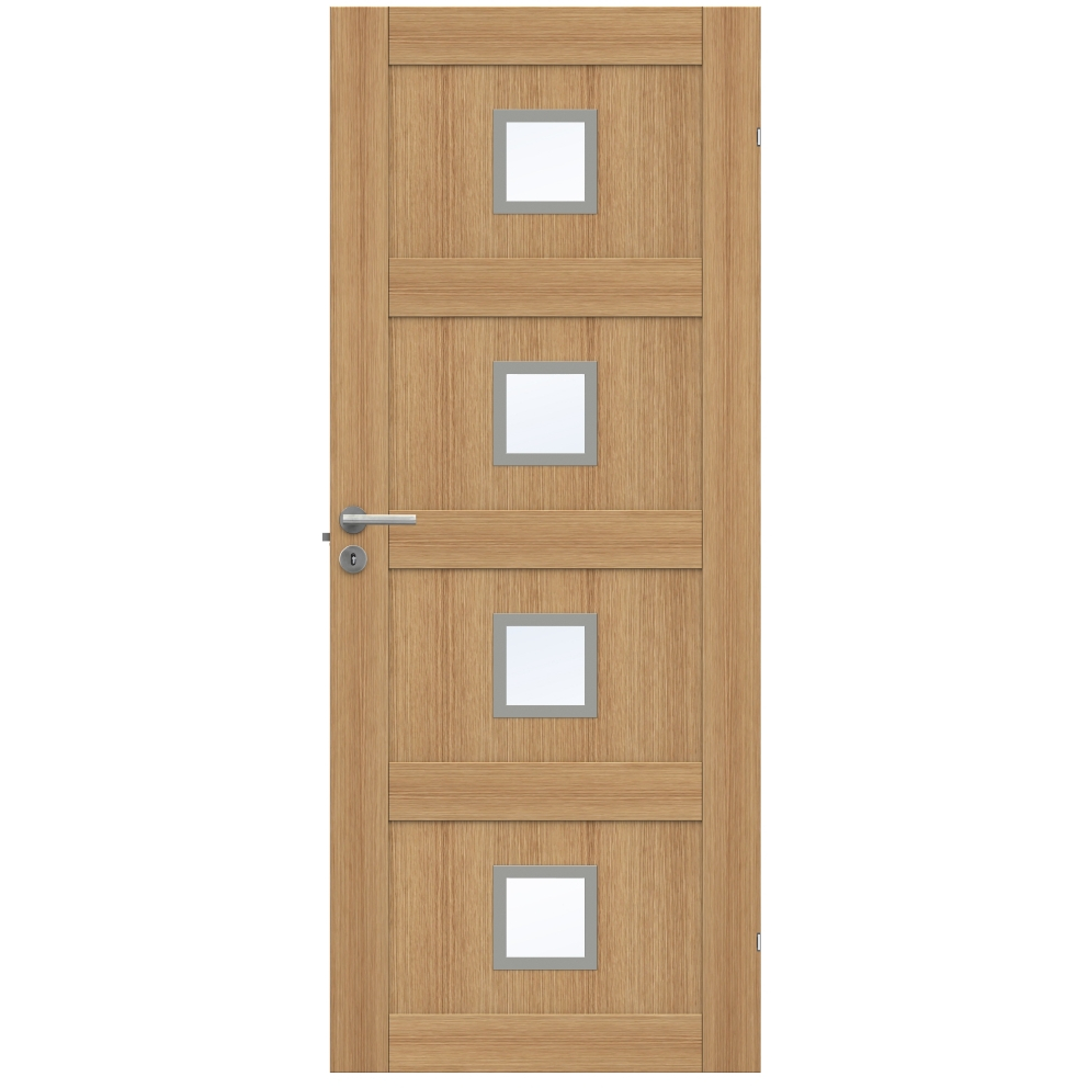 Swedoor Unique 04L GWA420 Ek Glas Innerdörr