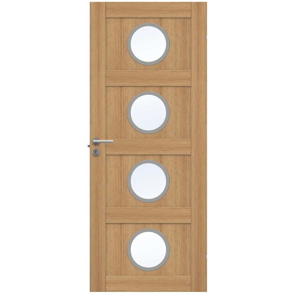 Swedoor Unique 04L GWA430 Ek Glas Innerdörr