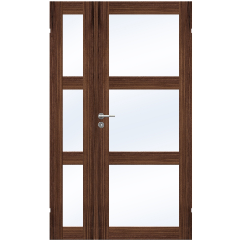 Swedoor Unique GW03L Valnöt Halvpardörr