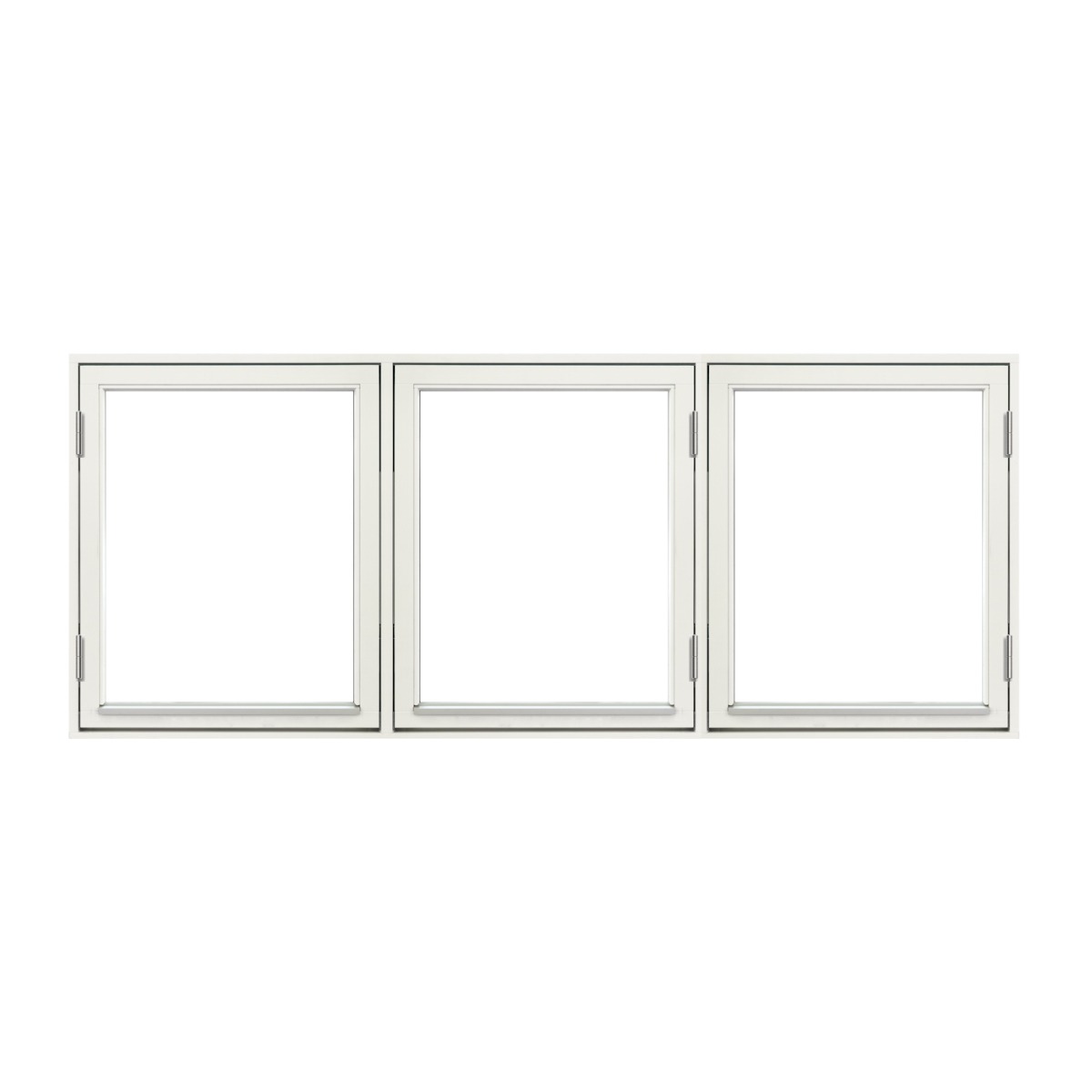 Bleckhall Sidohängt Fönster Trä 3-luft 3-glas