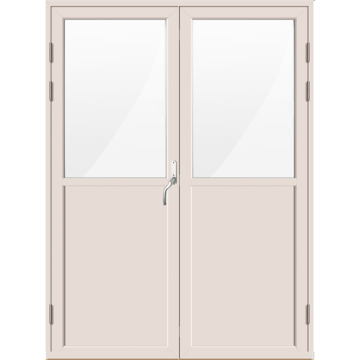 Bleckhall Paraltandörr Bröstning Trä/Alu 3-glas